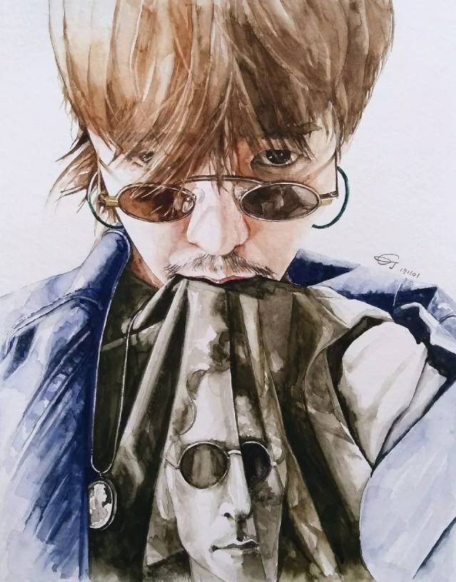 权志龙最近绘画:细节处理的真好