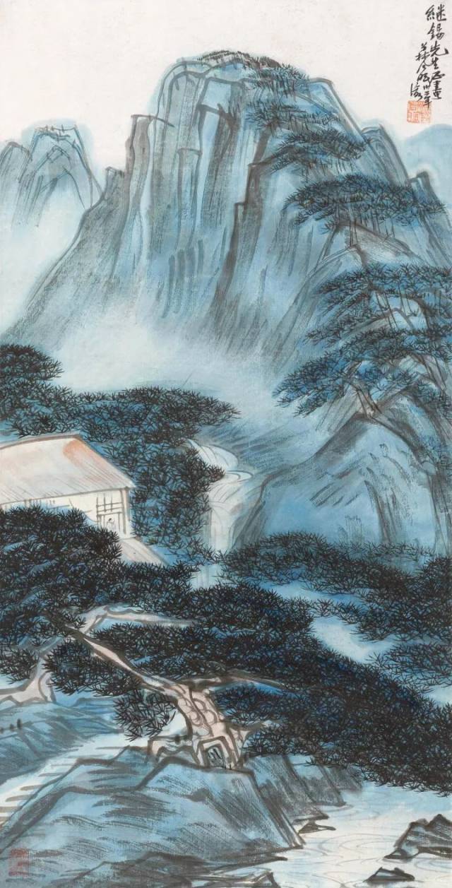 林风眠笔下的风景 林风眠早期的水墨山水画多以灵动飘逸见长,而后其