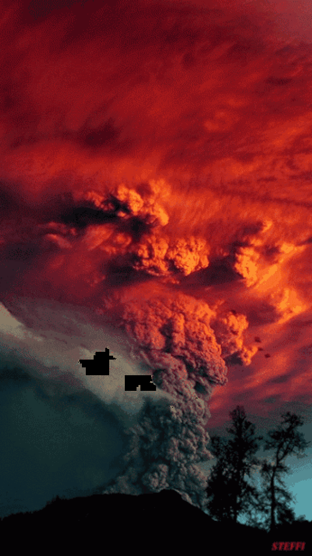 火山喷发gif图图片