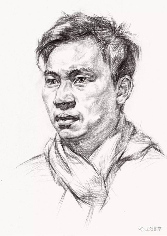 2017浙江联考考题:男中青年头像四分之三侧面