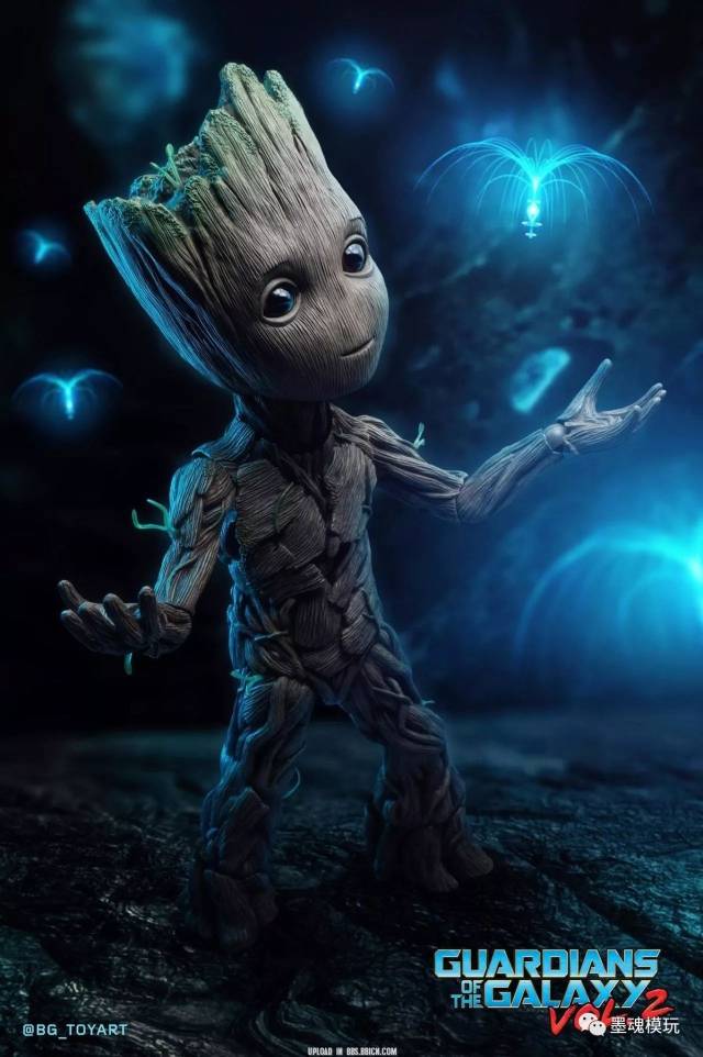 到货美图 hot toys 1/1 银河护卫队 小树人咕噜特 幼年版