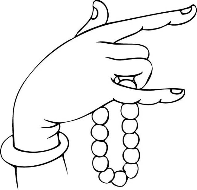 曼妙多姿白描佛手见者得福75幅