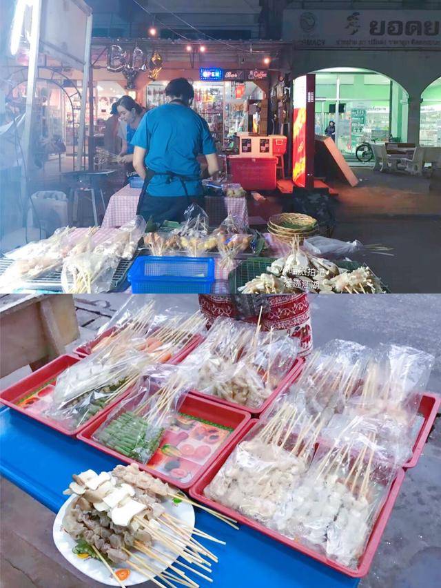 实拍:泰国金三角的夜宵摊,中国游客表示好便宜