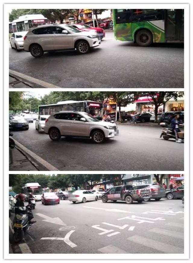 我们在云阳中环路人流量大的路口,拍下了这样的一幕