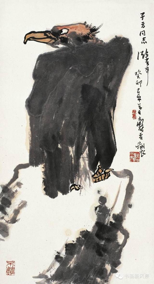 书画| 潘天寿笔下的鹰鹫图，泼墨淋漓！英气袭人！_搜狐网