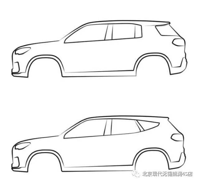 北京现代汽车简笔画图片