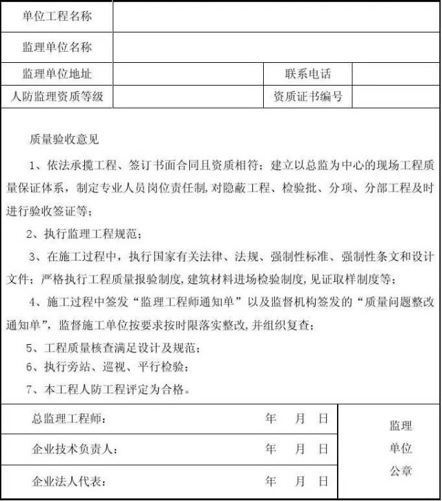 監理單位提交《工程質量評估報告》2單位工程完工後,施工單位對工程