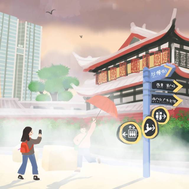 惊艳!软件园少女用248张手绘图告诉你什么是成都