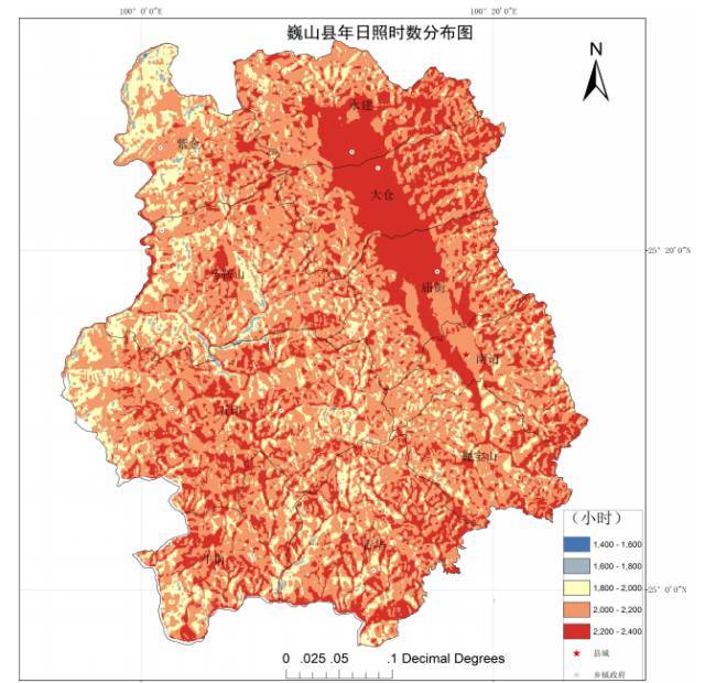 巍山县优质烤烟农业气候区划出来了,看看给有你们村?