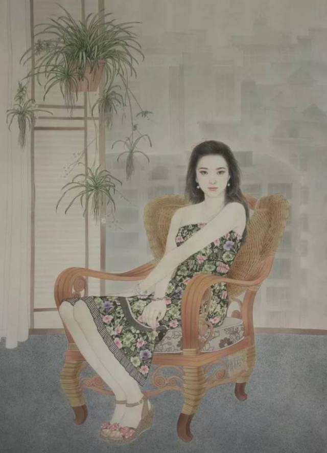 崔景哲现代工笔画, 画出来的美女一比一的诱人!