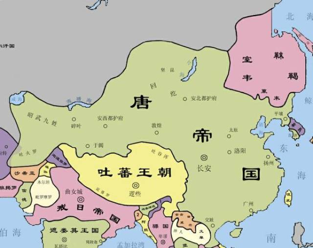 唐朝盛世地图图片