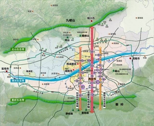 西安市2025规划图城市