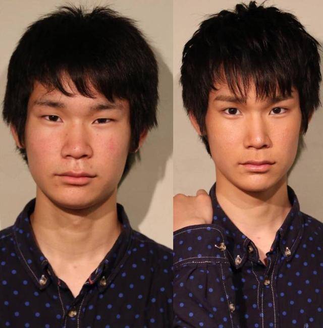 当日本男人化了妆,结果真心没想到