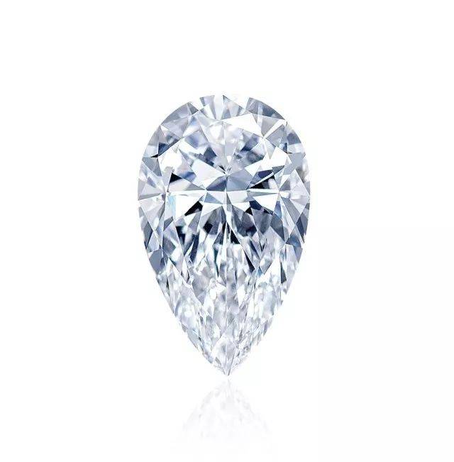 619 10.53 克拉 iia 型梨形切割天然 d 色内外无瑕全美钻石