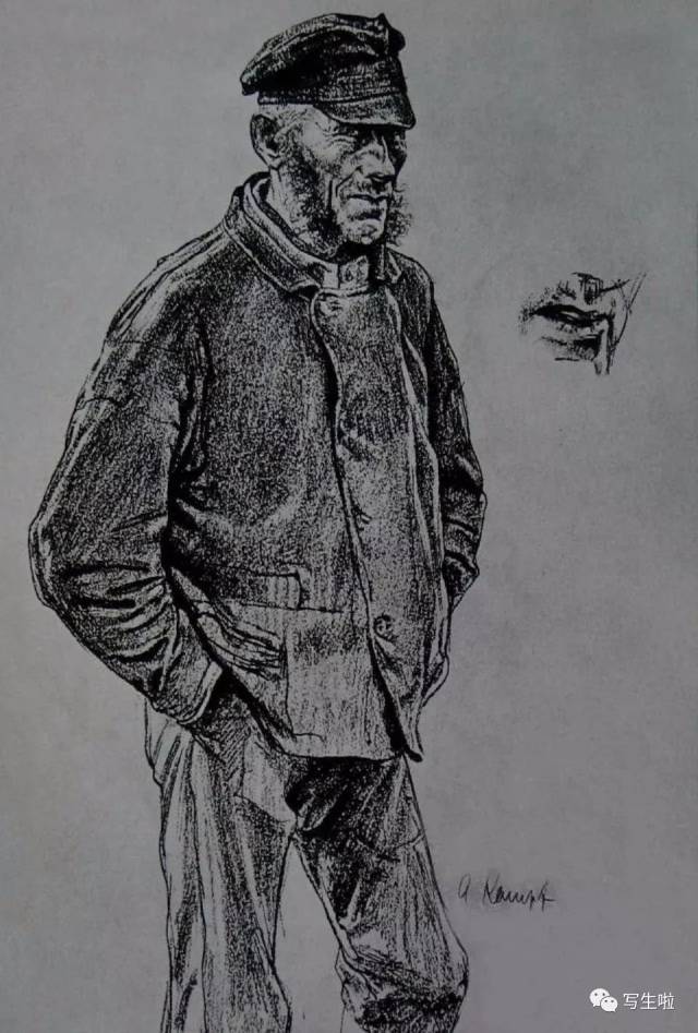 用线造型——康勃夫素描作品