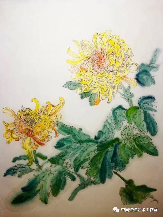 采菊东篱下,悠然见南山-- 成人 | 写意花卉班