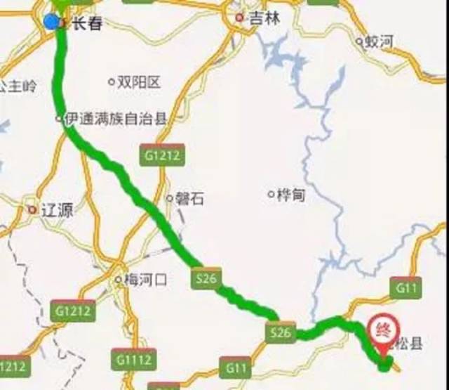 长春长鲍公路线路图图片