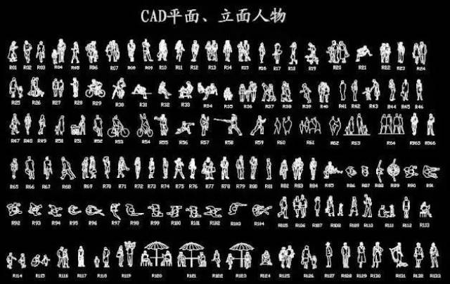 cad画人体模型图片