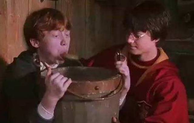 哈利波特里的罗恩吐出鼻涕虫的一段镜头, 相信给不少人带来了心理阴影