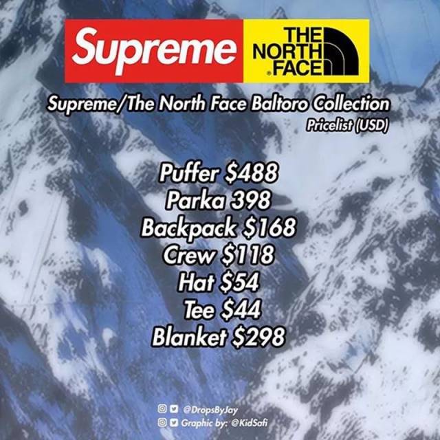 SOAR NEWS｜Supreme x TheNorth Face 雪山系列、欧文首双次级签名鞋