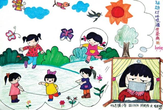 「童画健康,智绘成长」绘画征集活动优秀作品赏析(五)