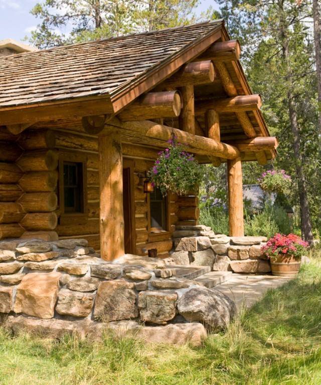 原木屋(log home)案例欣赏,真正的高大上