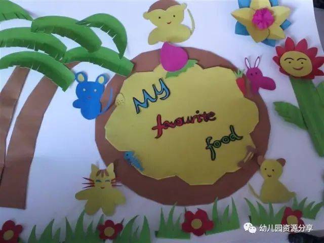 幼儿园半立体墙饰,好喜欢!