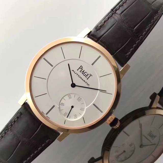 伯爵piaget超薄简洁系列g0a3513118k玫瑰金材质男士自动机械腕表