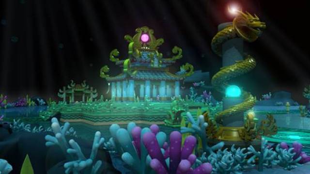 从东海湾进入龙宫的三维场景三维龙宫场景全貌