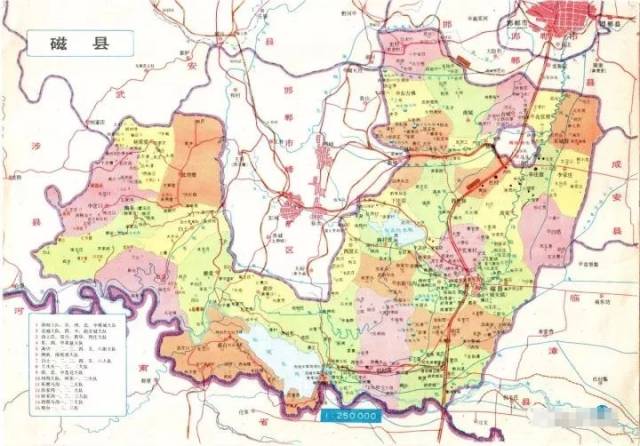 磁县行政地图高清版图片