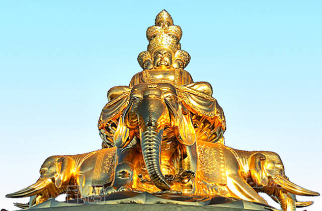 四川峨眉山世界最大十方普贤金像造价5亿660吨铜历时3年建成！_搜狐网