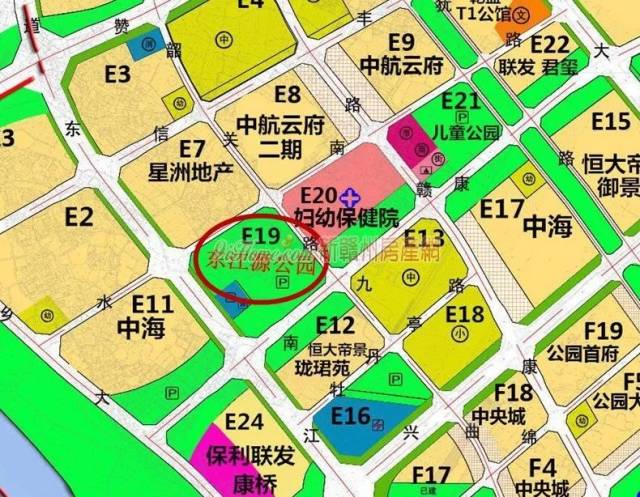 章江新区e19地块要建东江源公园 占地88.9亩