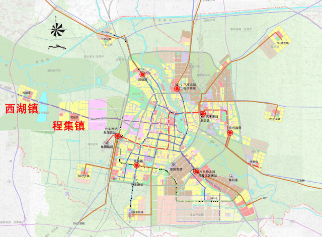 阜阳市城南新区规划图图片