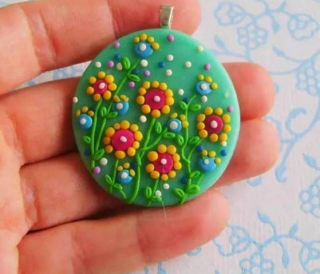 黏土简单捏圆,也能做成漂亮的作品