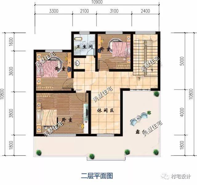 3款现代化农村自建双层别墅,简洁才是经典王道,第2造型独特