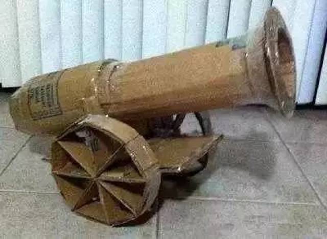 手工制作飞机,大炮,坦克.你可以带娃玩这些陆空