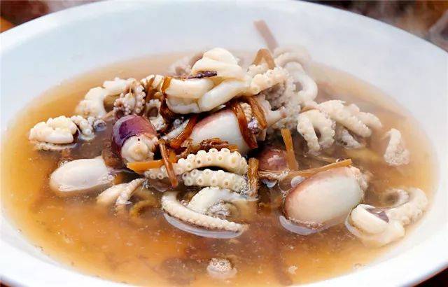 宁海的菜柱炖望潮