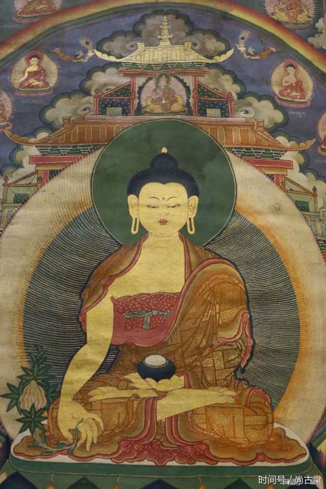 十八世纪药师琉璃光如来佛唐卡 亮相广州艺博会14.2展馆