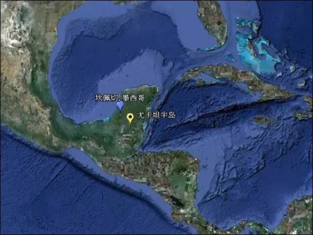尤卡坦半岛地图位置图片