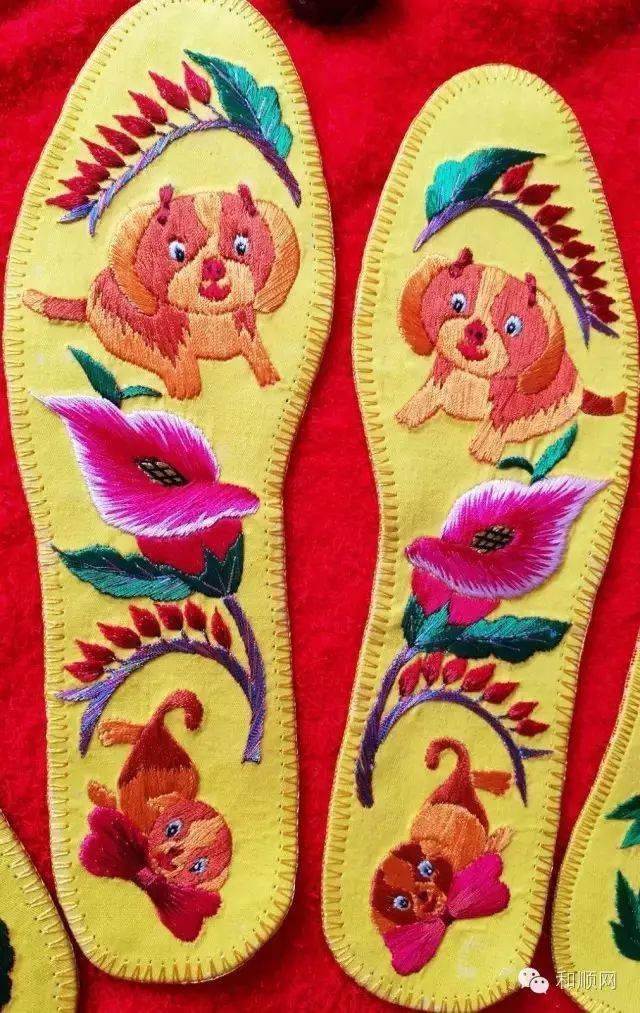 和顺文化:和顺手艺之刺绣鞋垫!