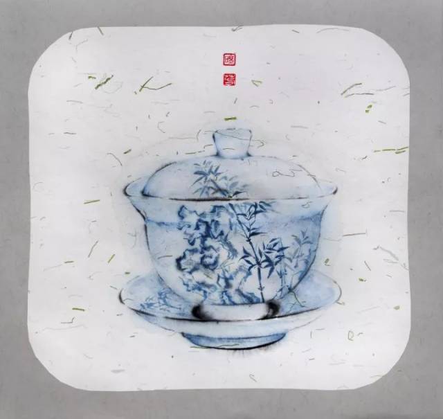 《盖碗系列》 2015年 38 x 38 cm