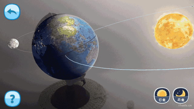 日地月立体模型动图图片