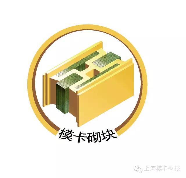 2,已注册"模卡砌块"中英文企业商标1,拥有 20 多