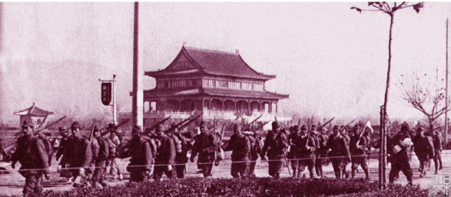 1937.12.17，侵华日军攻占南京入城式情形_搜狐网