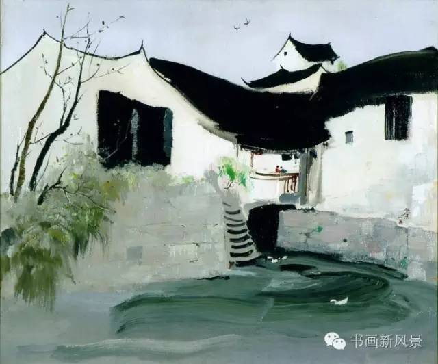 吴冠中油画中的江南，美极了！_搜狐网