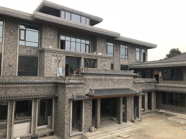 3个亿!贵阳土豪自建三层中式合院湖景别墅完工实景!