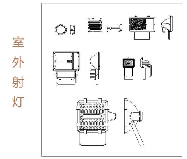 cad射灯怎么画图片