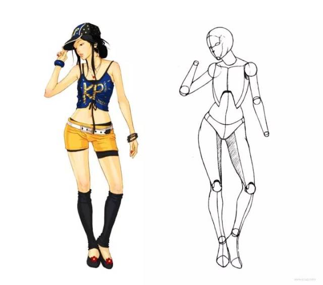 如何快速掌握动漫人体结构骨骼提炼线稿丨王氏教育集团