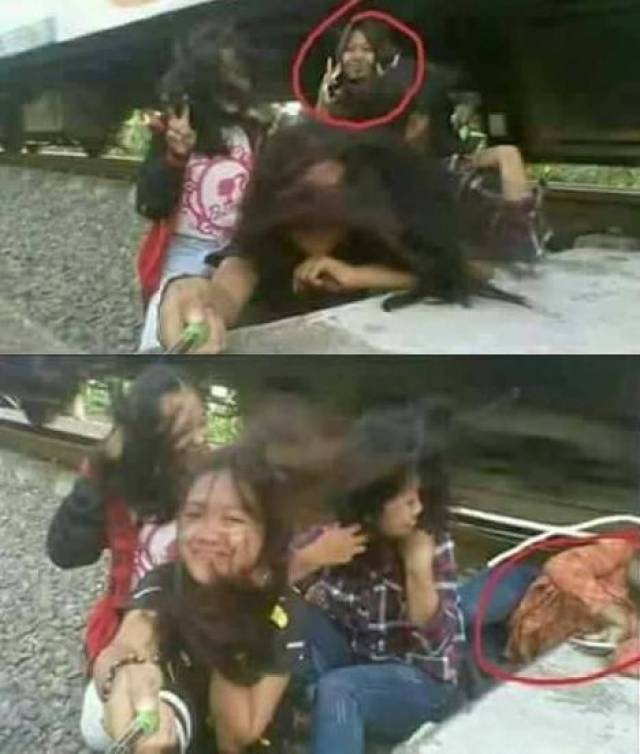 火车撞死人的恐怖照片图片