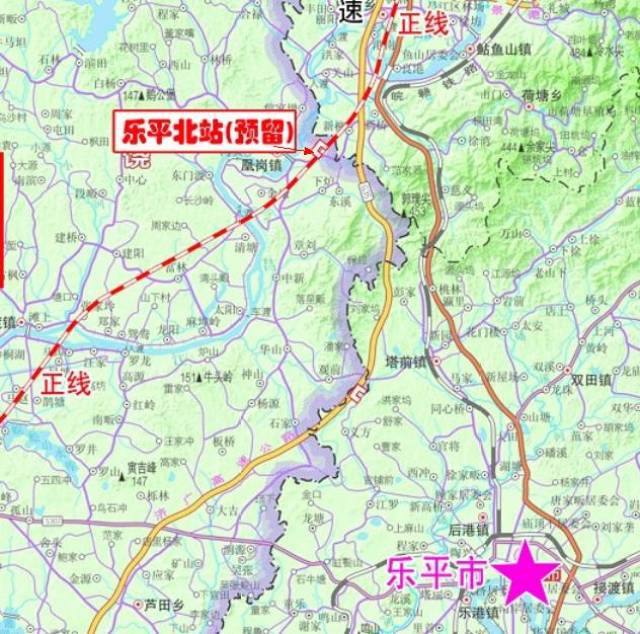 昌景黄高铁(江西段)规划选址公示,乐平北站预留!
